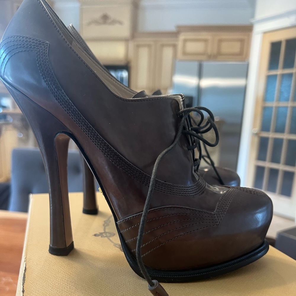 Prada platform heels